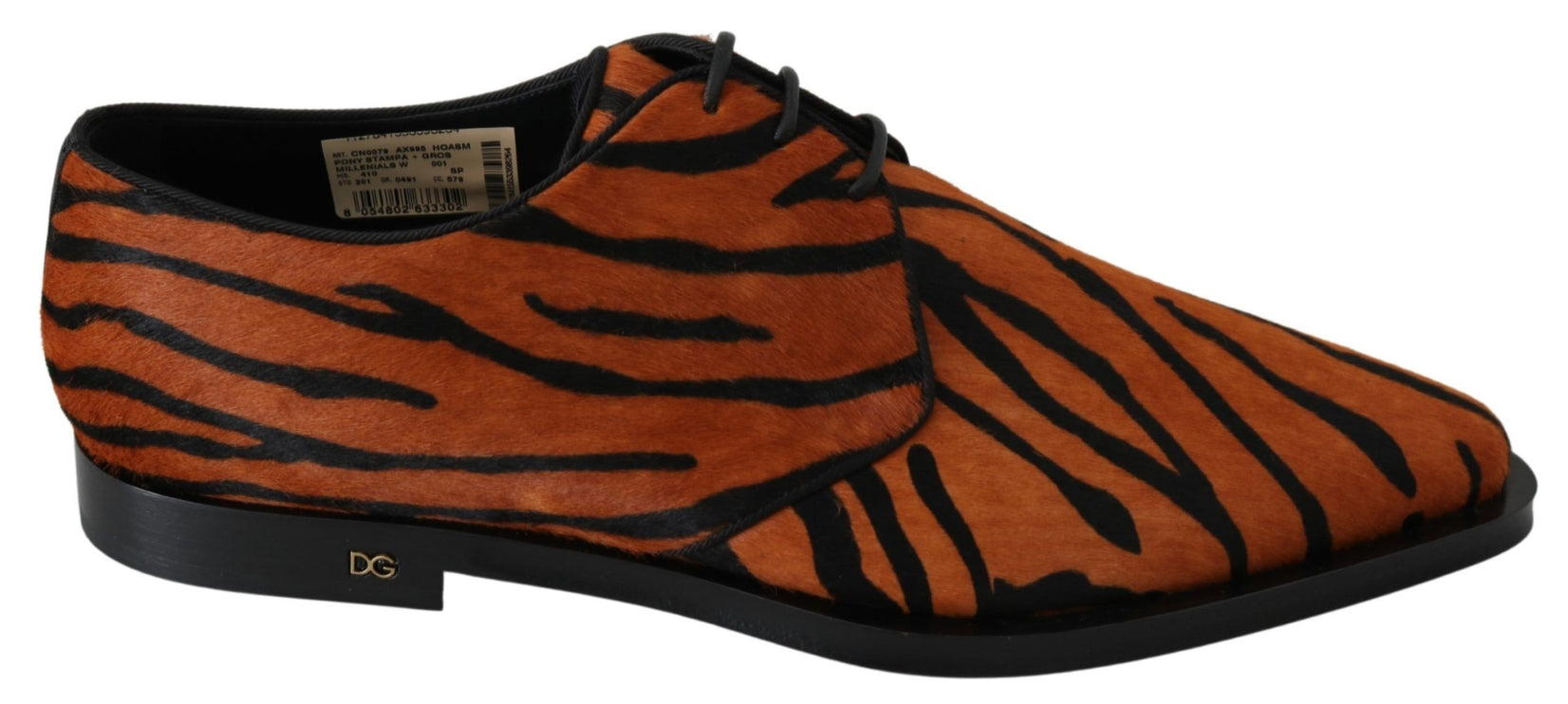 Tiger Match Dress Chaussures avec des cheveux poney