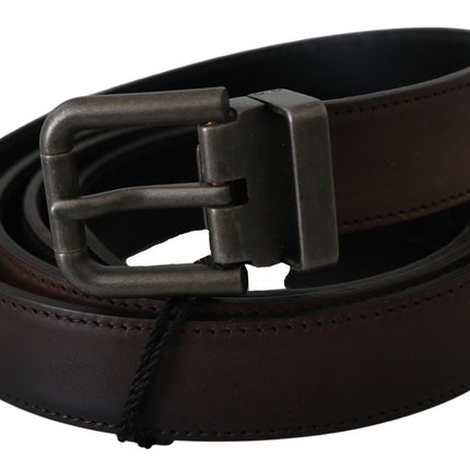 Elegant Leather Belt in Classic Brown