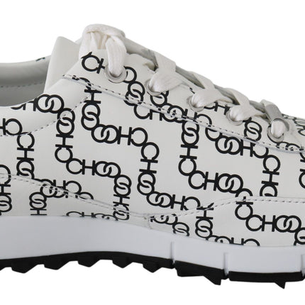 Eleganti sneaker in pelle monocromatica