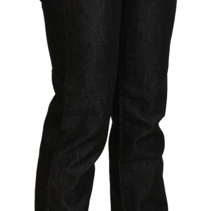 Jean skinny de taille noire chic