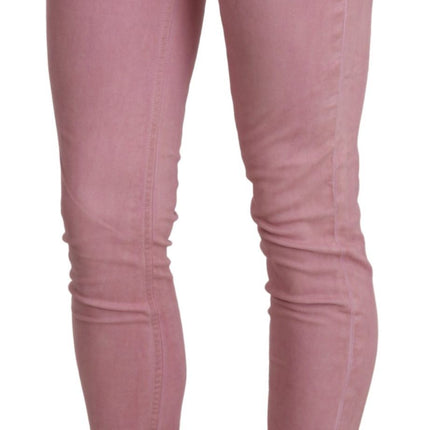 Jeans skinny chic rosa a medio rosa