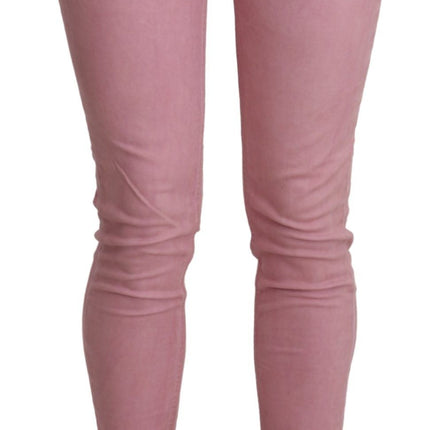 Jeans skinny chic rosa a medio rosa