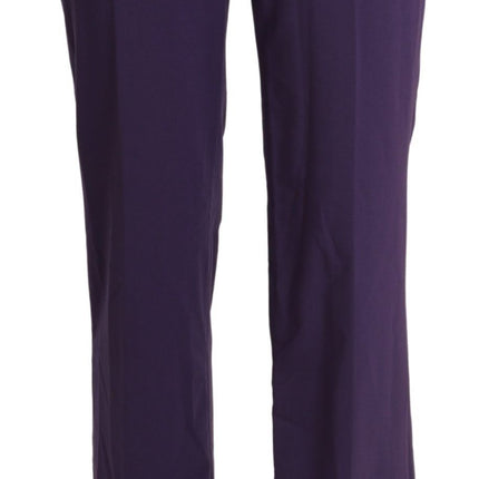 Élégant pantalon droit violet