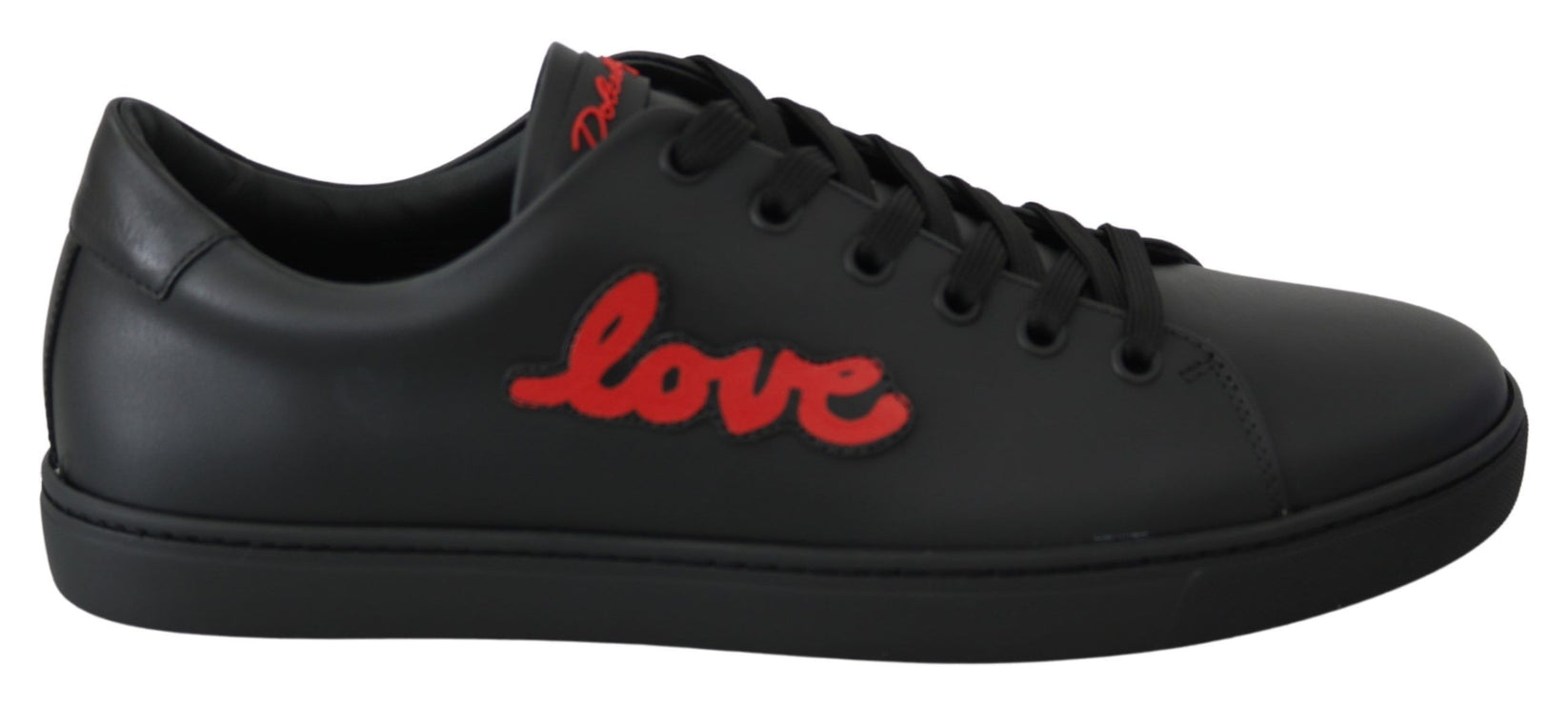 Eleganti sneaker in pelle con accenti rossi