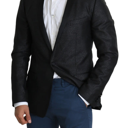 Élégant blazer slim jacquard slim fit