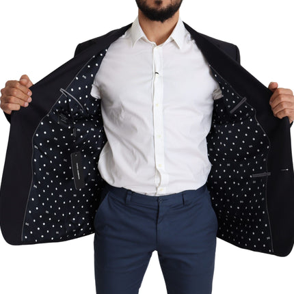 Blazer pour hommes en laine noire élégante