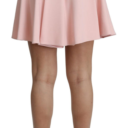 Elegante roze flare A-lijn mini-rok