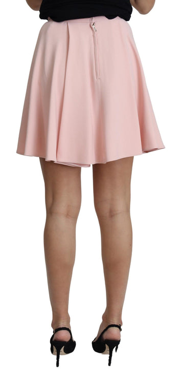 Elegante roze flare A-lijn mini-rok