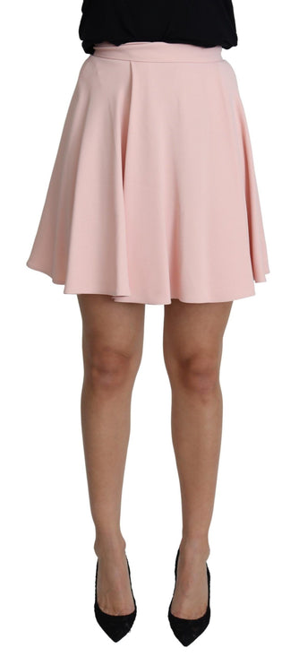 Elegante roze flare A-lijn mini-rok