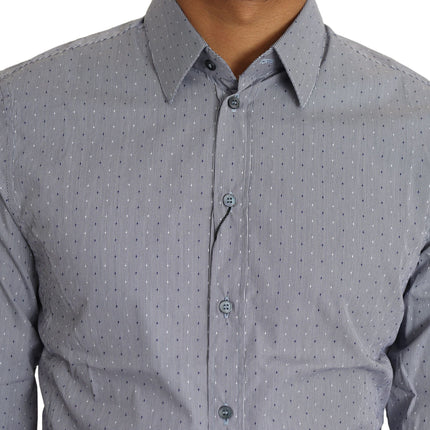 Sicilia Slim Fit Polka Dot Cotton Blend Shirt