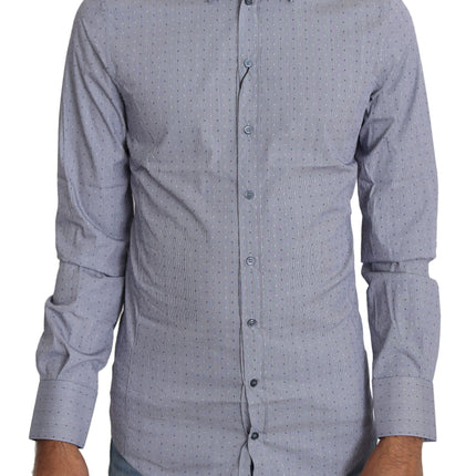 Sicilia Slim Fit Polka Dot Cotton Blend Shirt