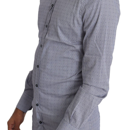 Sicilia Slim Fit Polka Dot Cotton Blend Shirt