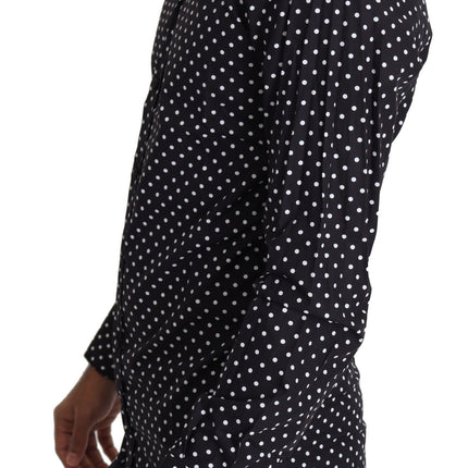 Elegant polka dot heren met lange mouwen shirt