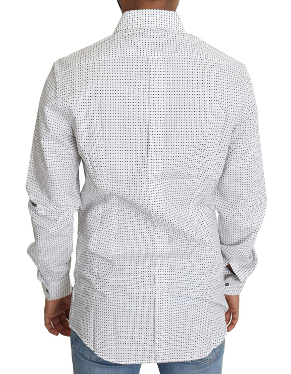 Elegant Slim Fit Polka Dot overhemdhemd