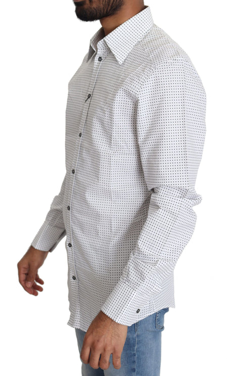 Elegant Slim Fit Polka Dot overhemdhemd