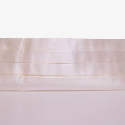 Elegant White Silk Cummerbund