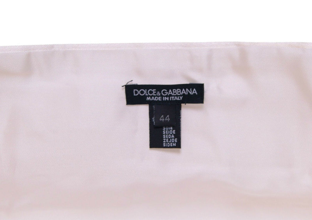 Elegant White Silk Cummerbund