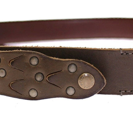 Elegant Leather-Cotton Fusion Men's Belt