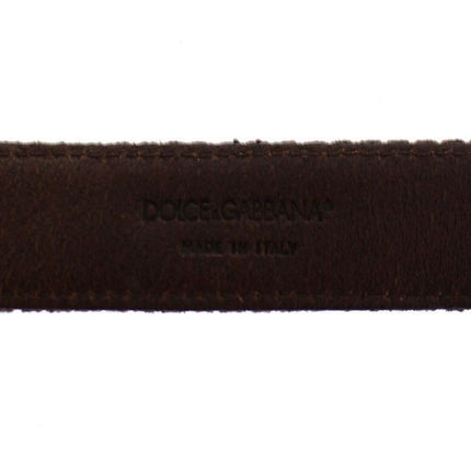 Elegant Leather-Cotton Fusion Men's Belt