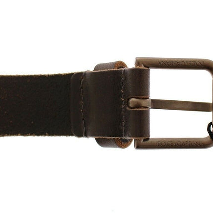 Elegant Leather-Cotton Fusion Men's Belt