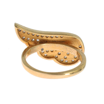 Glamorous Gold Plated Crystal Ring