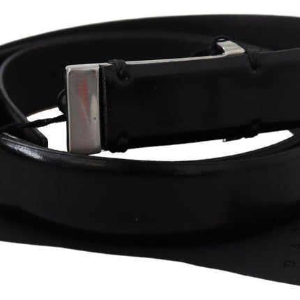 Ceinture de taille en cuir noir élégant