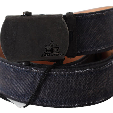 Ceinture de taille en cuir bleu chic