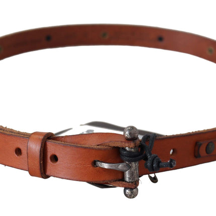 Ceinture de taille en cuir élégante en marron