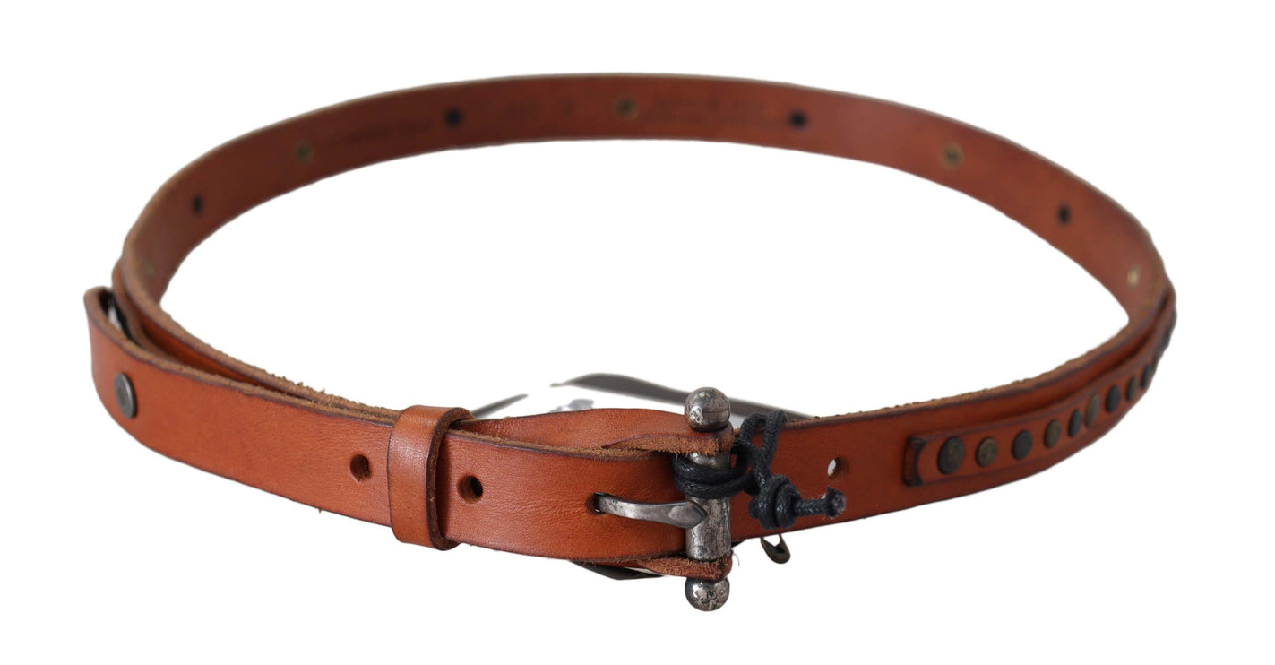 Ceinture de taille en cuir élégante en marron