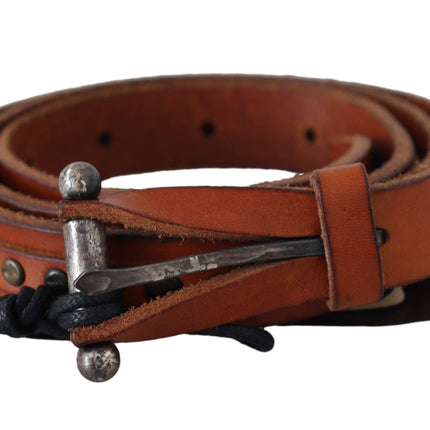 Ceinture de taille en cuir élégante en marron