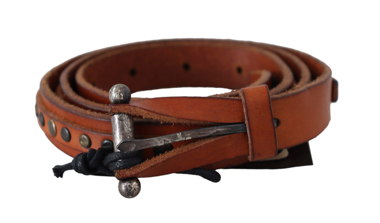 Ceinture de taille en cuir élégante en marron