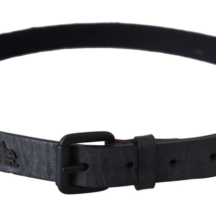 Ceinture de taille en cuir noir chic