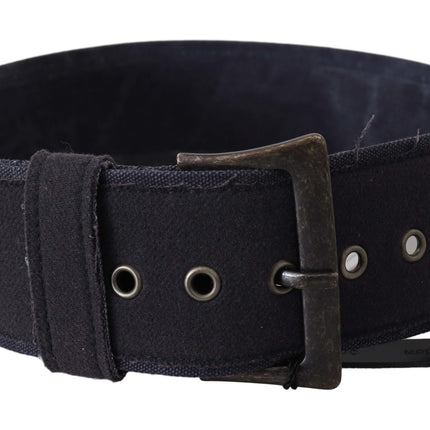 Ceinture classique en cuir noir élégant