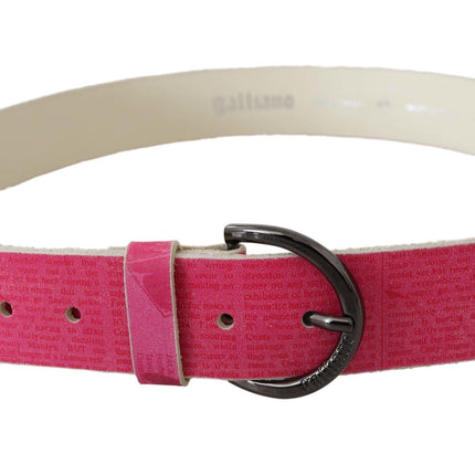 Ceinture de mode en cuir rose élégant