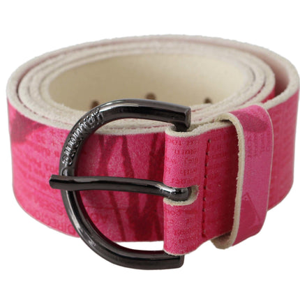 Ceinture de mode en cuir rose élégant