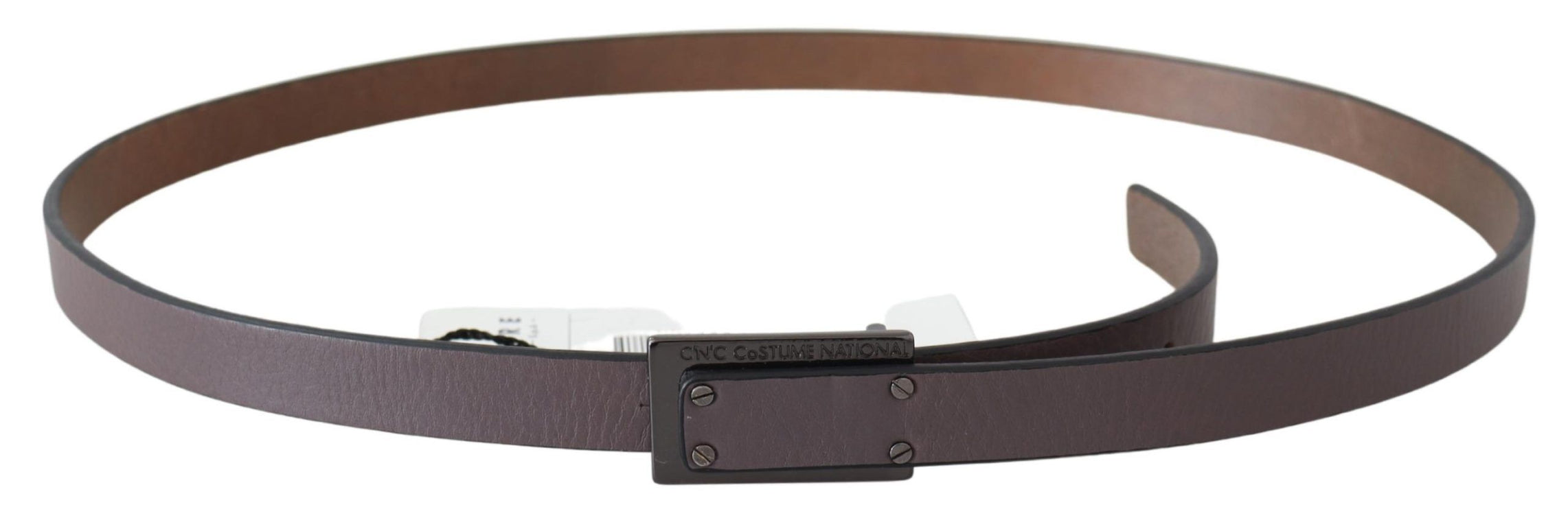 Ceinture en cuir brun foncé élégant