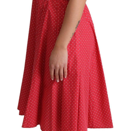 Polka-Dot Sleeveless A-Line Dress