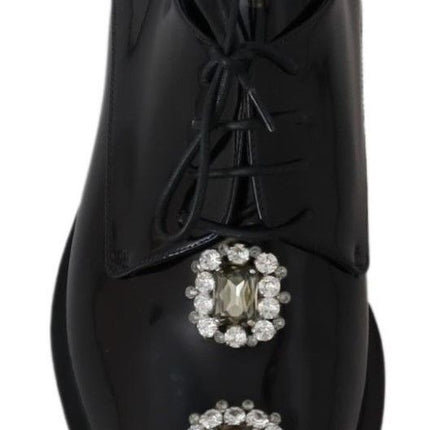 Chaussures de robe derby embellies en cristal