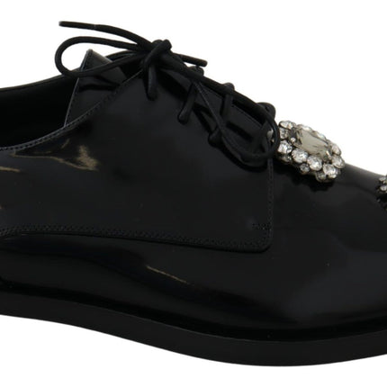 Chaussures de robe derby embellies en cristal