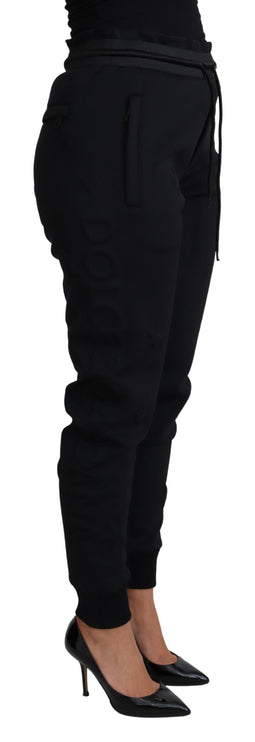 Pantalon de jogger noir élégant avec logo emblématique