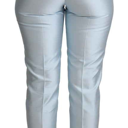 Pantalon de soie taille haute