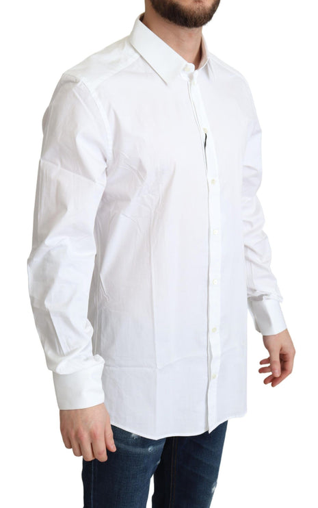 Elegant wit katoen stretch shirt