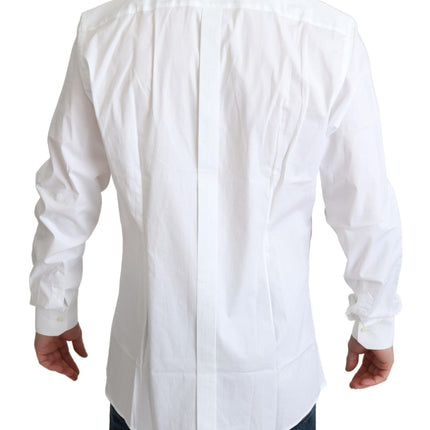 Elegant wit katoen stretch shirt