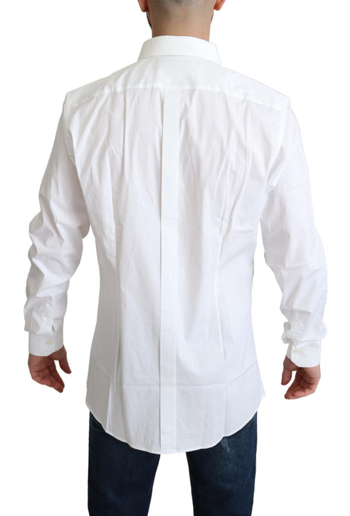 Elegant wit katoen stretch shirt