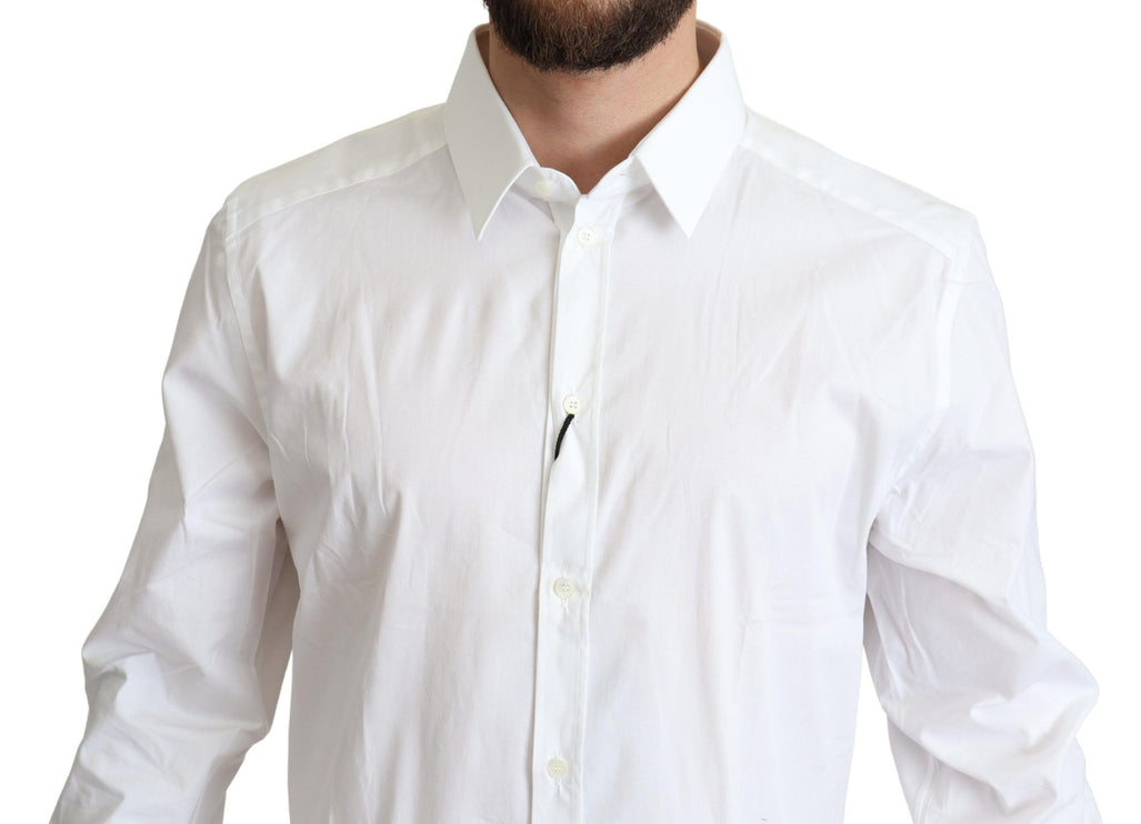 Elegant wit katoen stretch shirt