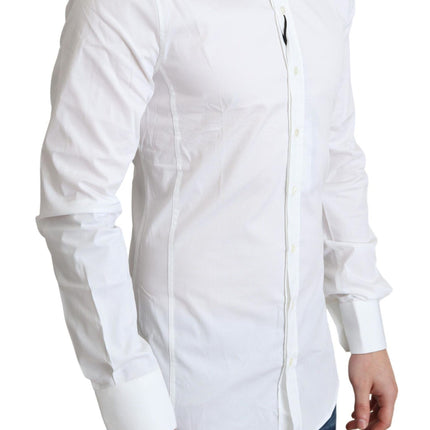 Elegant wit katoen stretch shirt