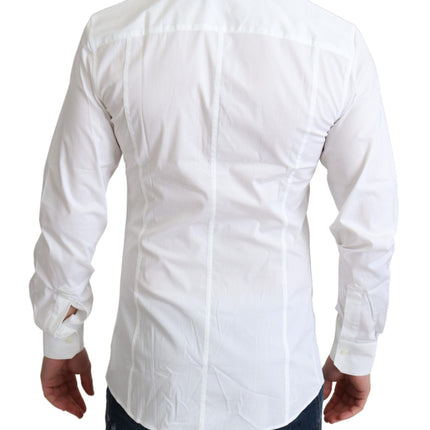 Elegant wit katoen stretch shirt