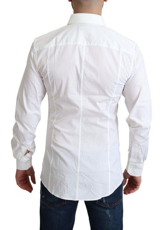 Elegant wit katoen stretch shirt