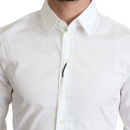 Elegant wit katoen stretch shirt