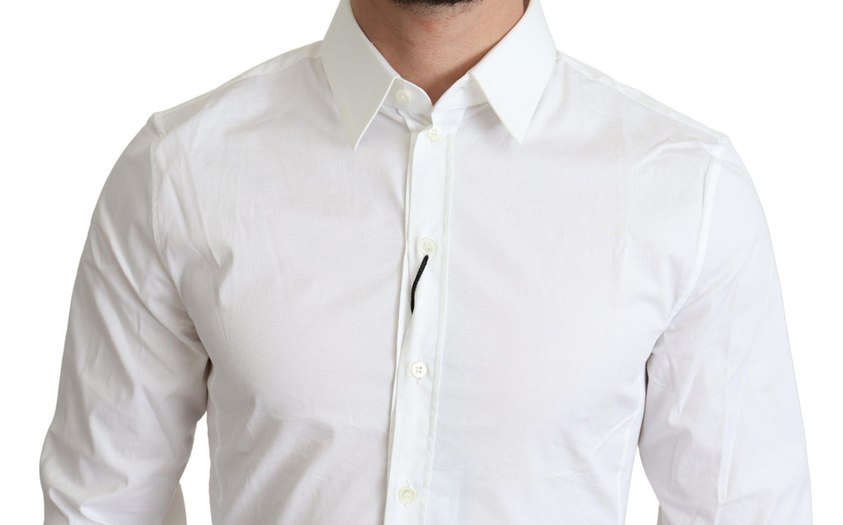 Elegant wit katoen stretch shirt